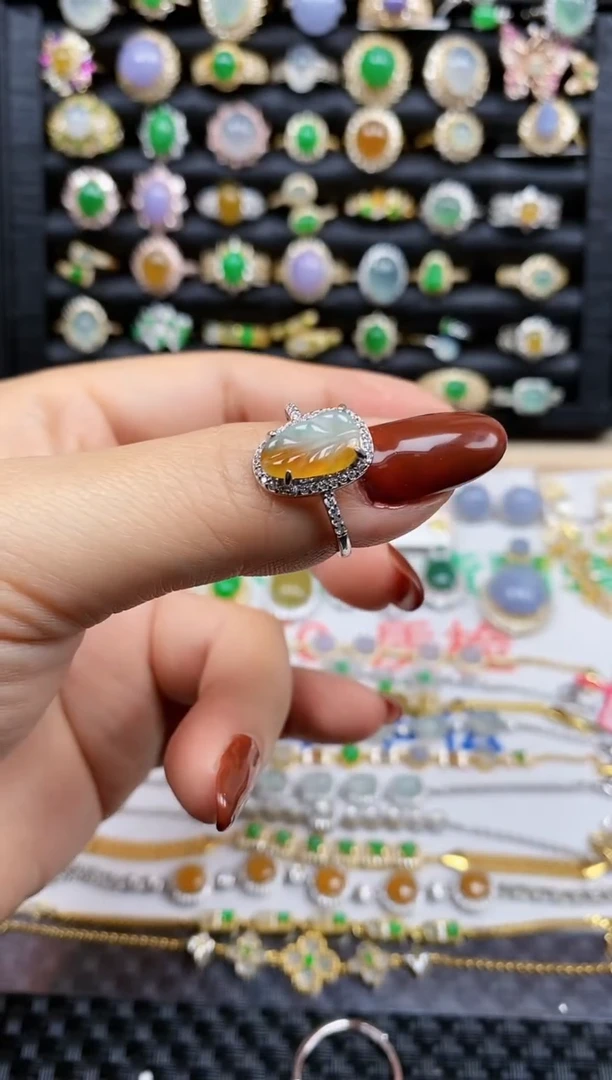 银S925镶嵌戒指翡翠46