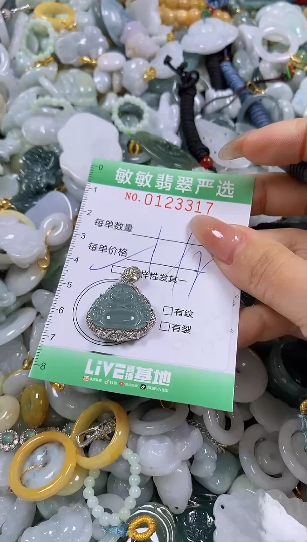 【闪购商品】翡翠颈饰未镶嵌闪购0123317多样性发其一