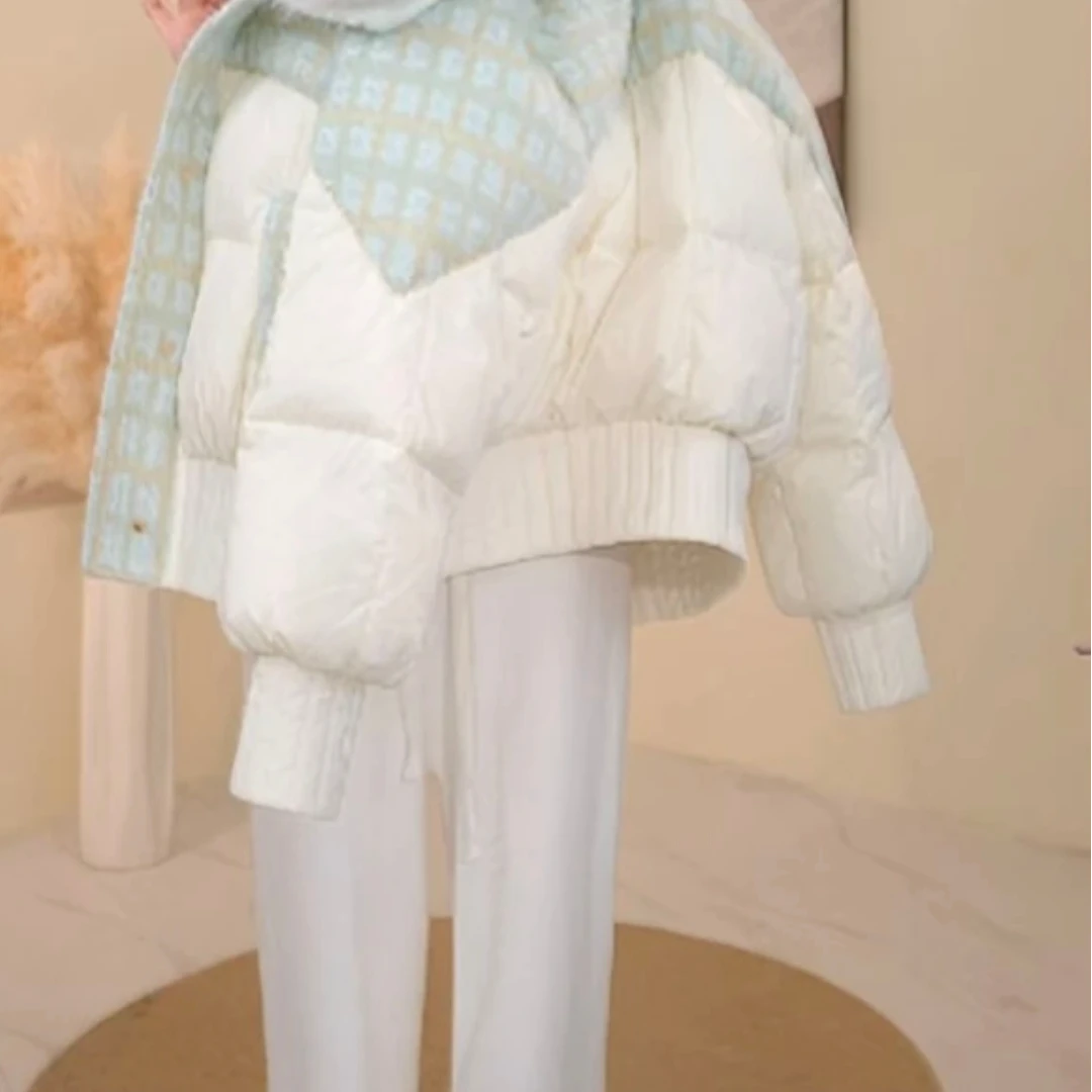 YY-2025冬季新款设计款高端时尚大毛领90绒羽绒服