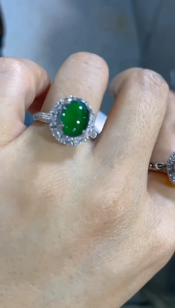 翡翠戒指未镶嵌天然A货翡翠（多样性发货拍一件发件）