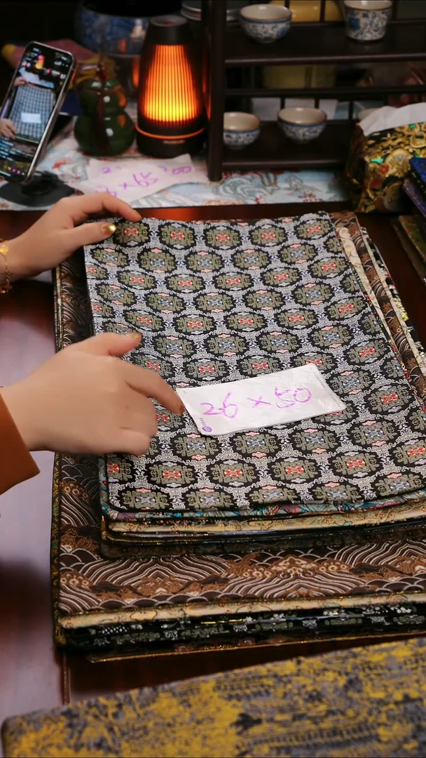 【福利小雏菊双面】中国风干泡织锦茶席26*50