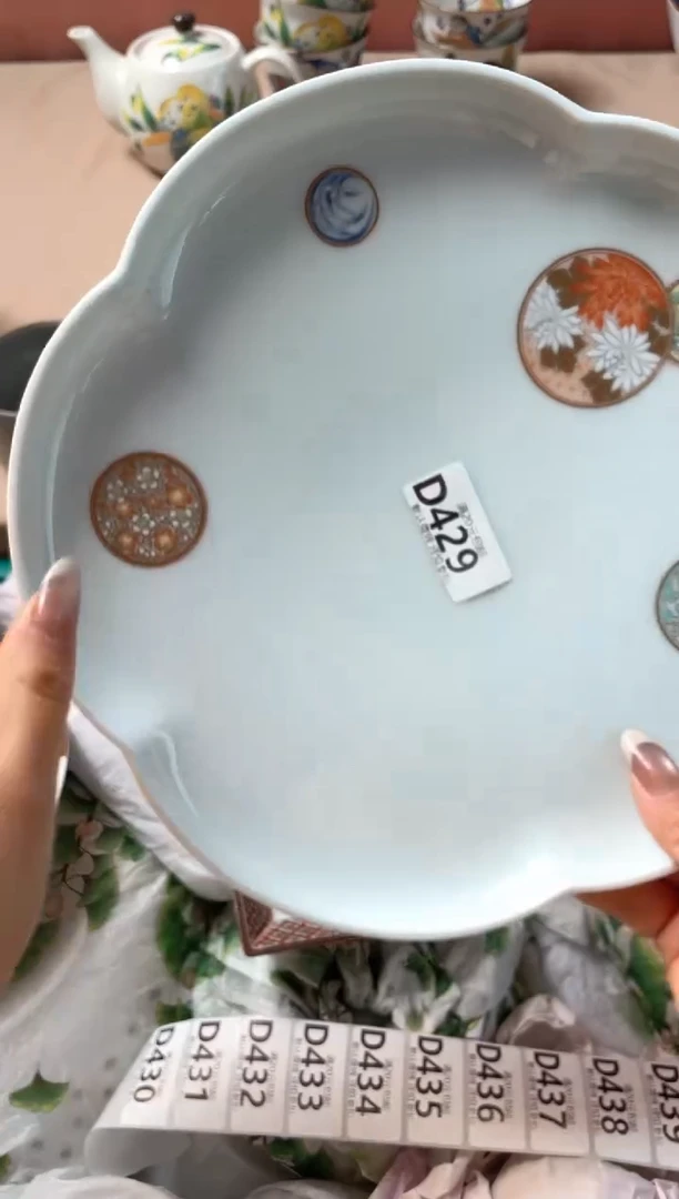 瓷片小*蹬瓷器瓷器D429