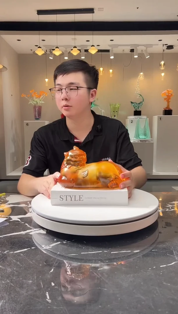 摆件巴比特美学 金色扭头貔貅