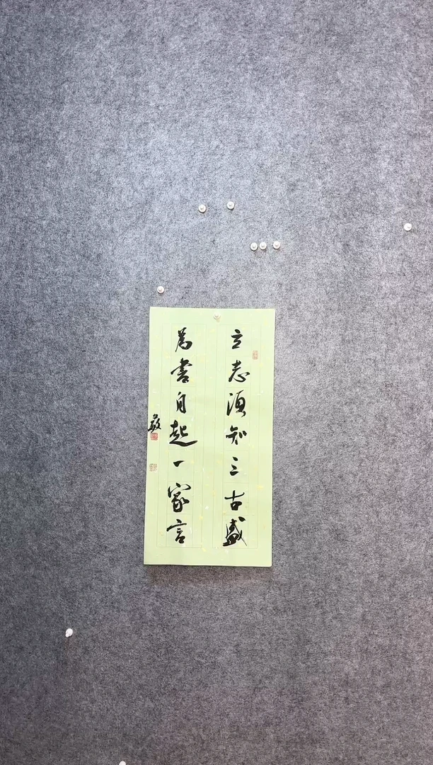 【闪购商品】书法张文敏69*34书房联