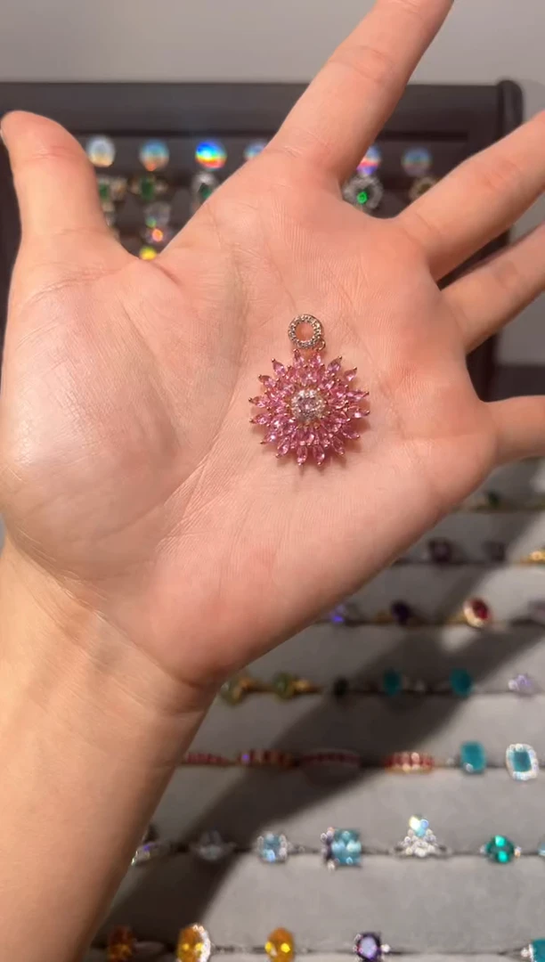 【闪购商品】蓝宝石吊坠(不含链)银S925镶嵌0000