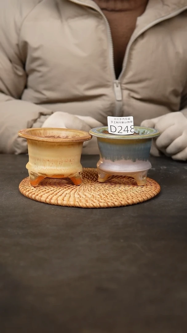 【闪购商品】瓷片泥泥陶瓷花盆