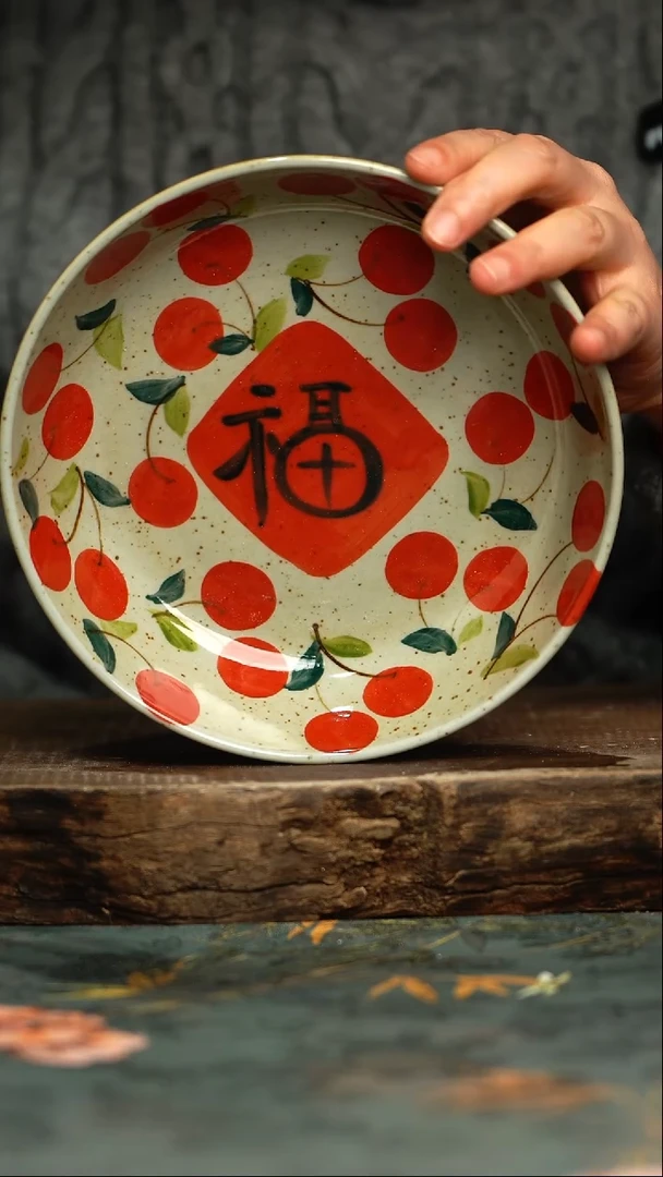 【闪购商品】杯釉下彩手工手绘同款陶器
