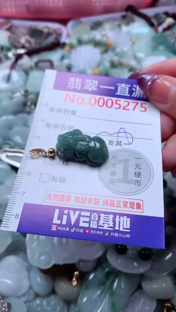 翡翠未镶嵌吊坠(不含链)5275