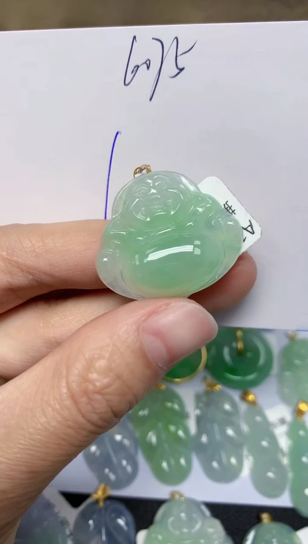 【闪购商品】翡翠颈饰18K金镶嵌天然翡翠A货