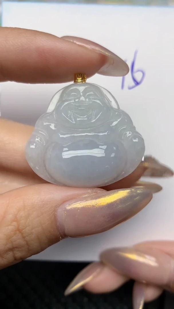 【闪购商品】翡翠颈饰18K金镶嵌天然翡翠A货