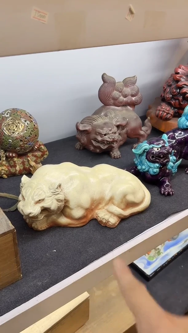 备前烧老虎置物啊