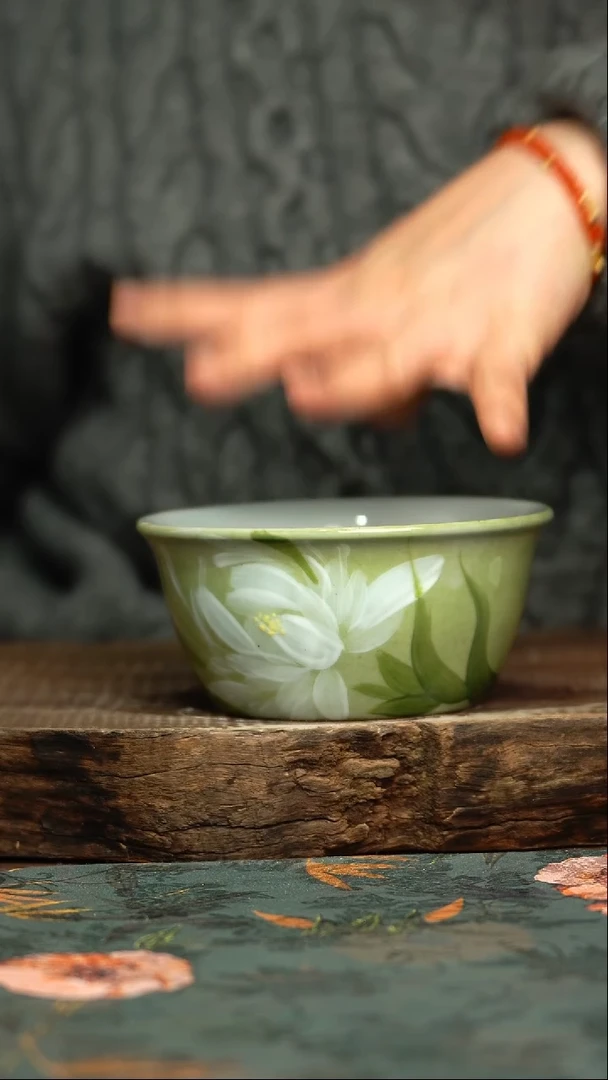 【闪购商品】杯杯釉下彩手工手绘同款陶器