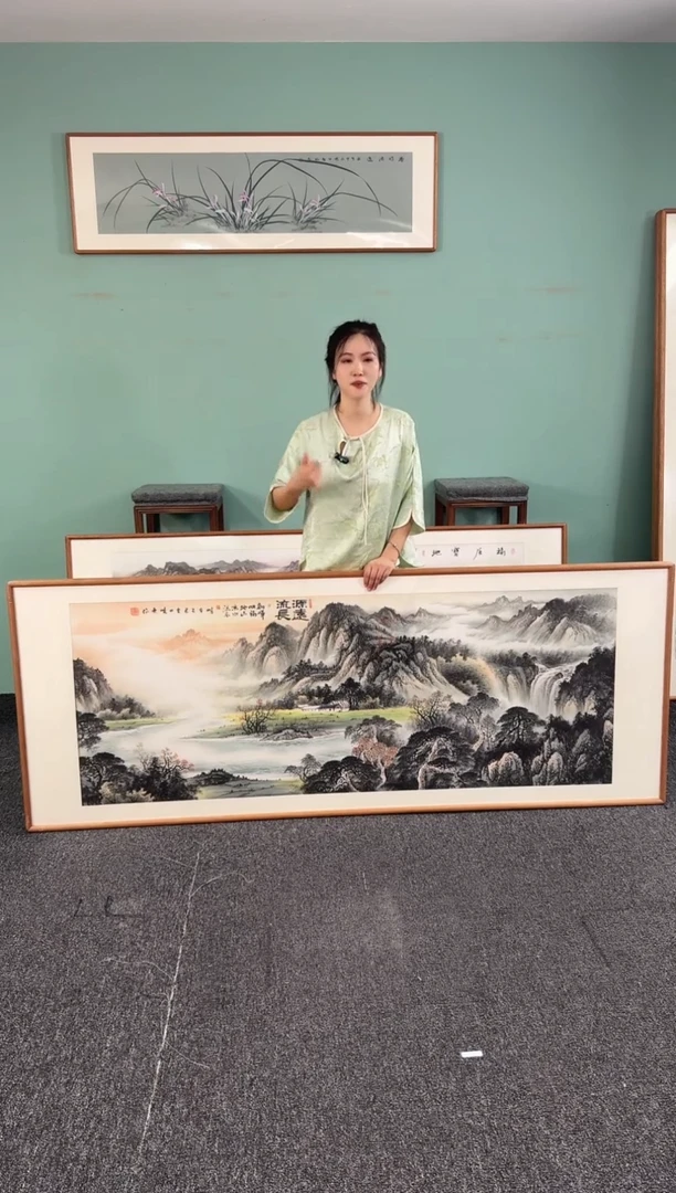 国画源远流长210*80张晓东