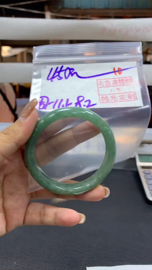 银S925镶嵌定制翡翠毛货需精细抛光+拍一发一+10