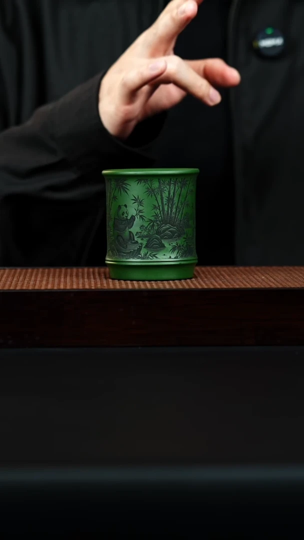 茶壶紫砂主人杯 绿泥