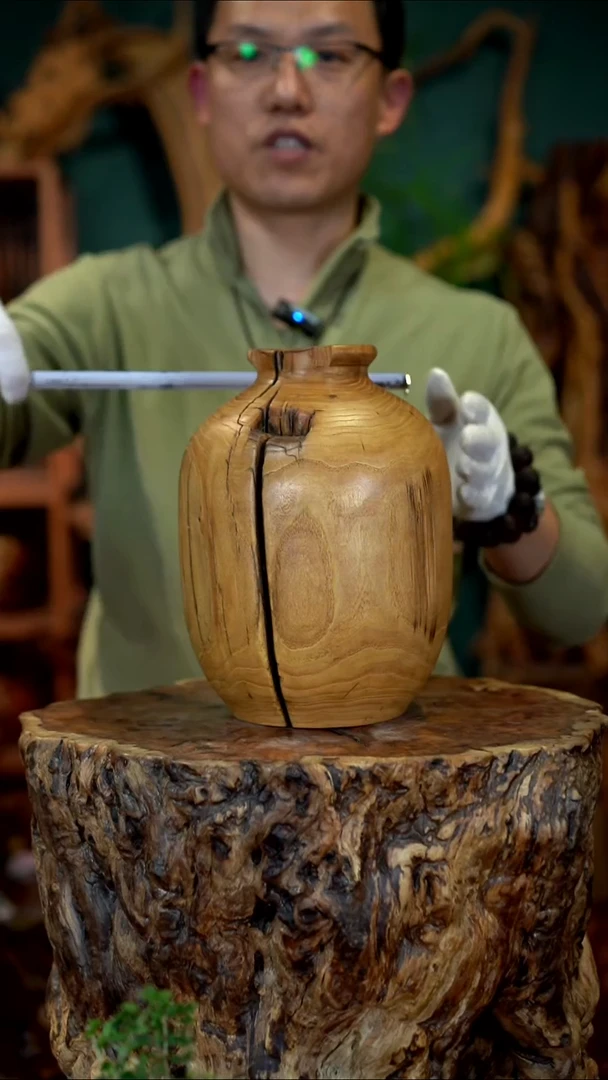 枣木榆木花瓶【非枣木】