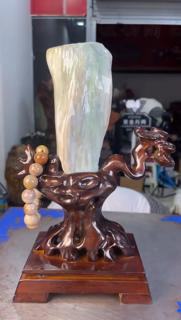 未镶嵌摆件硅化玉17