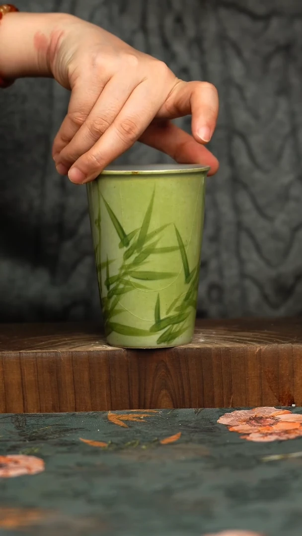 杯釉下彩手工手绘同款陶器