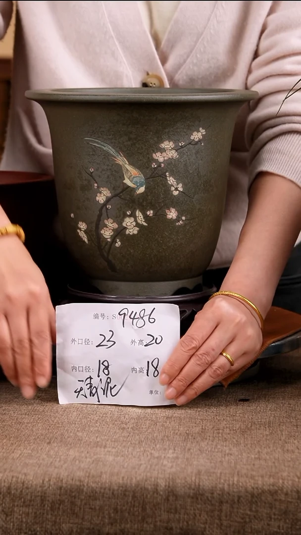 紫砂花盆花卉园艺8486+s