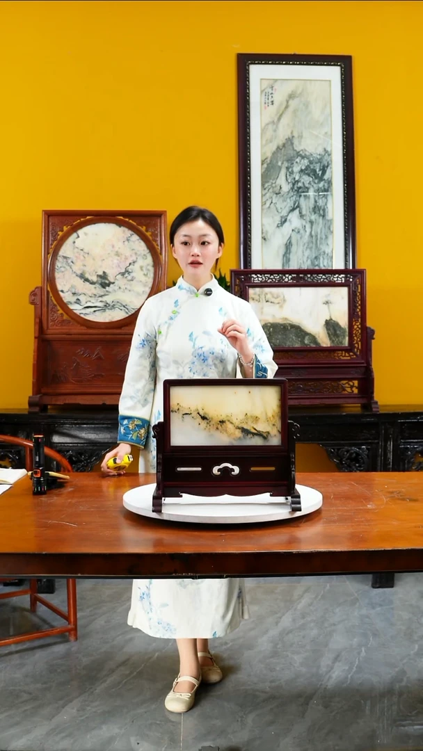 石材天然大理石画摆件