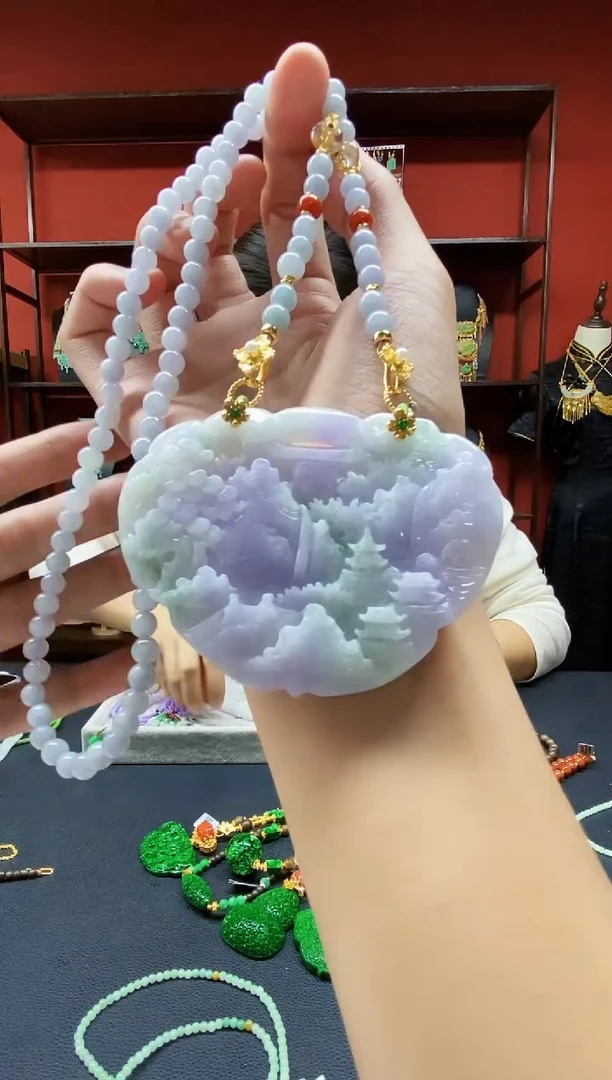 颈饰未镶嵌翡翠翡翠吊坠