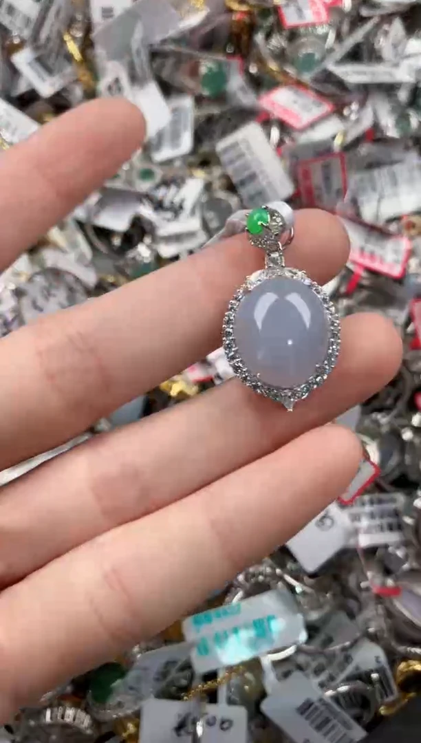 银S925镶嵌戒指翡翠333        5