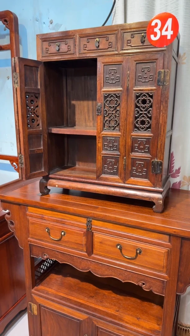 木花梨 折叠门收纳柜