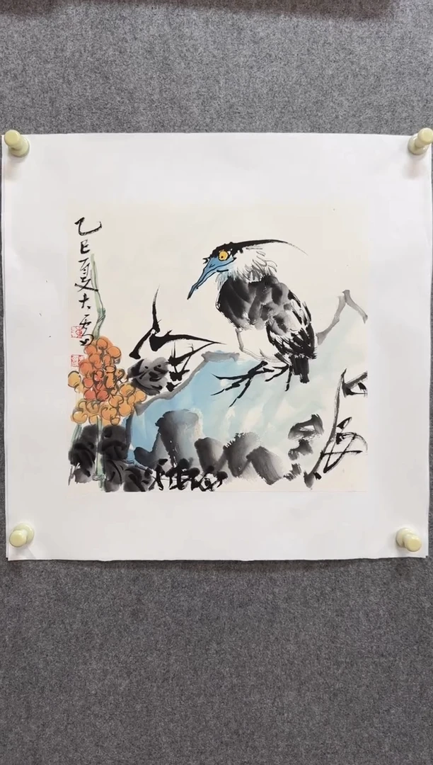 国画大雷老师手绘作品