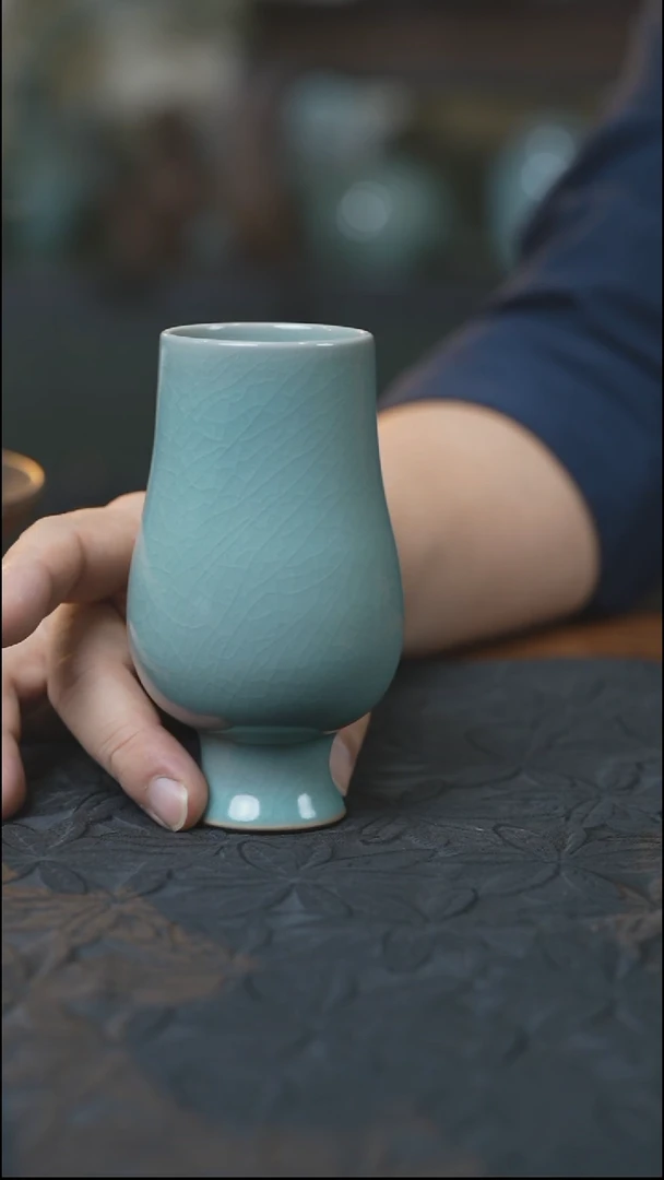 汝瓷 （拾汝）（天青）凯恩杯