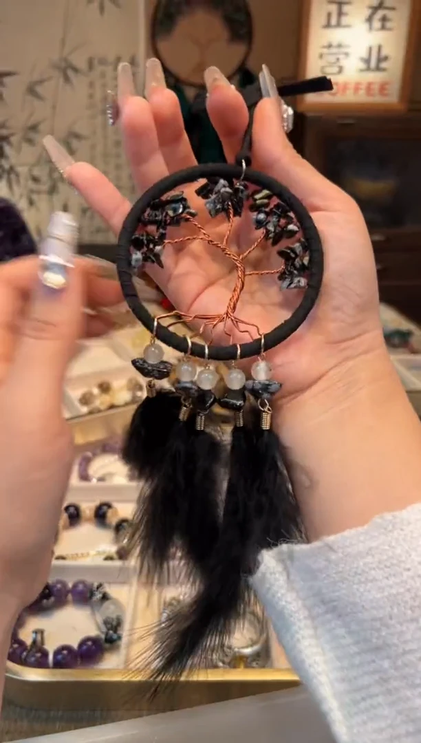 【闪购商品】水晶手链银S925镶嵌 捕梦网