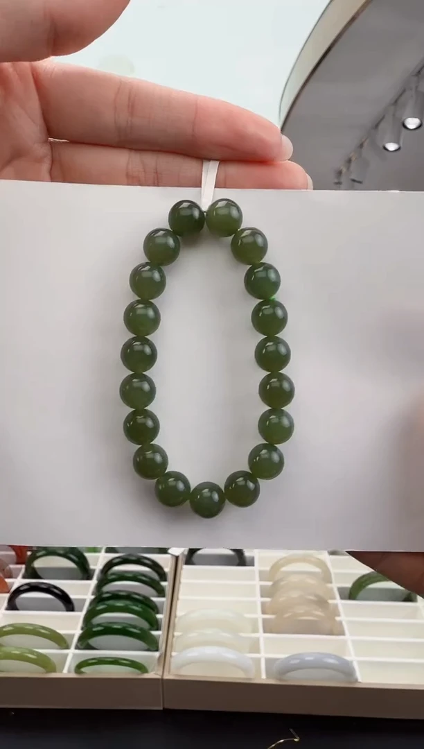 未镶嵌手串和田玉风**兰23