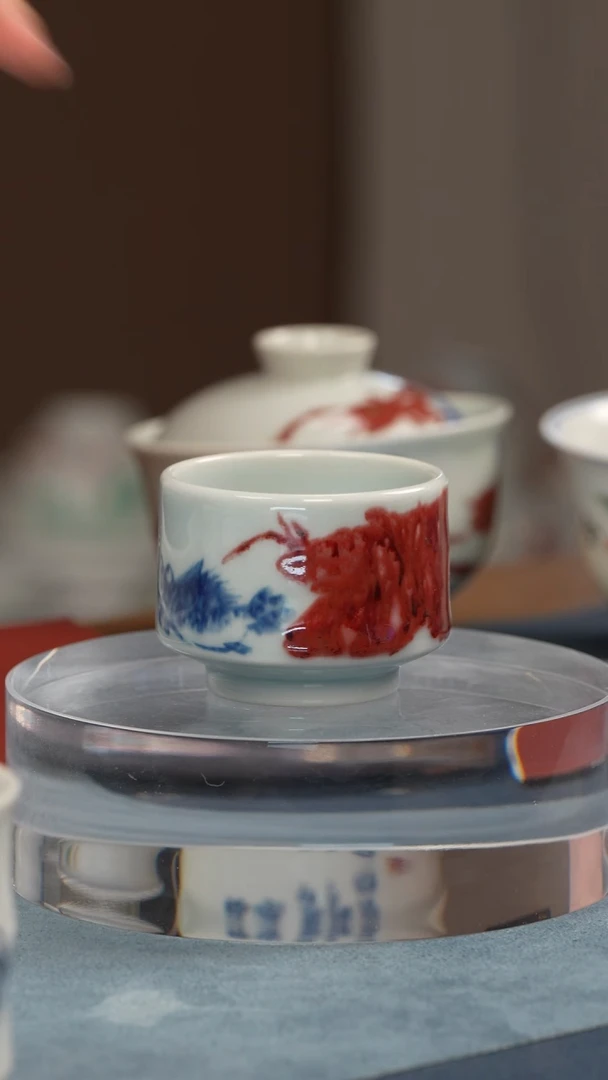 杯子瓷【釉里红研究院】