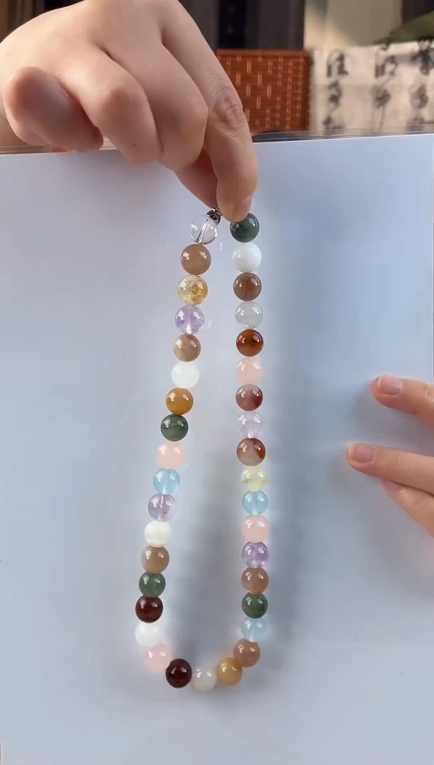 颈饰未镶嵌水晶雪姐同款同板天然水晶兔毛款