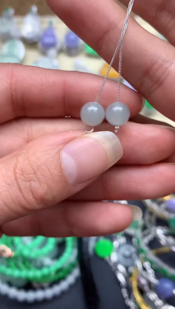 【闪购商品】翡翠耳饰18K金镶嵌176-中国好珍宝