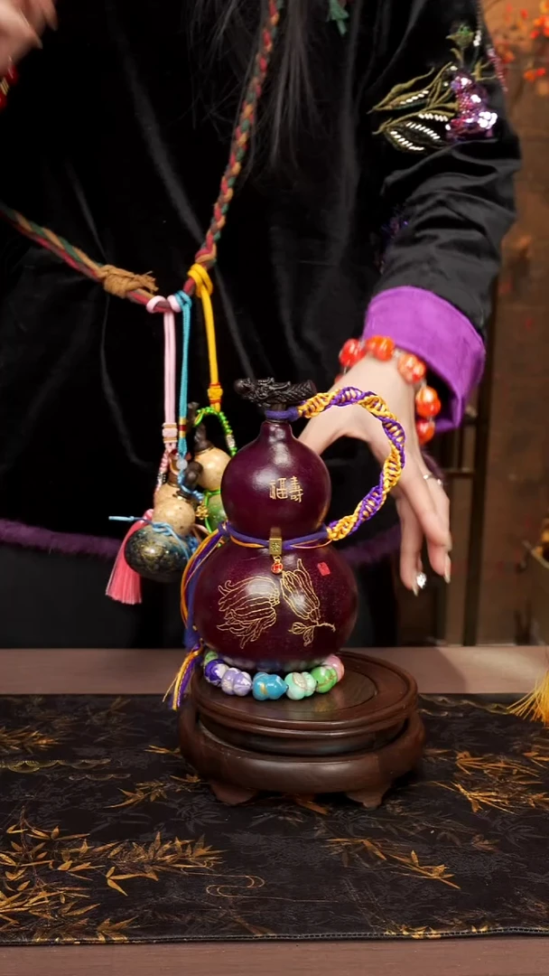 48 --高端工艺大漆酒葫芦--238