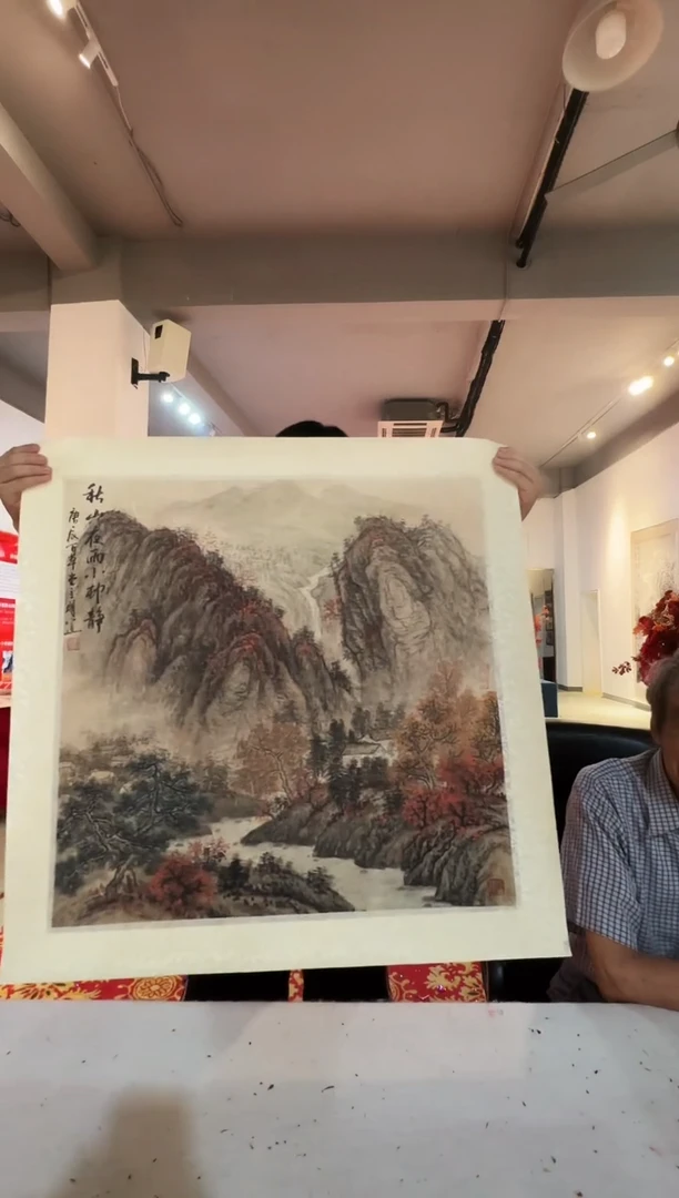 国画洪明道精品作品