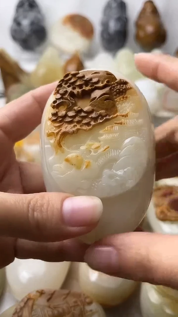 石材古青石棉纹正常不退换山水微瑕