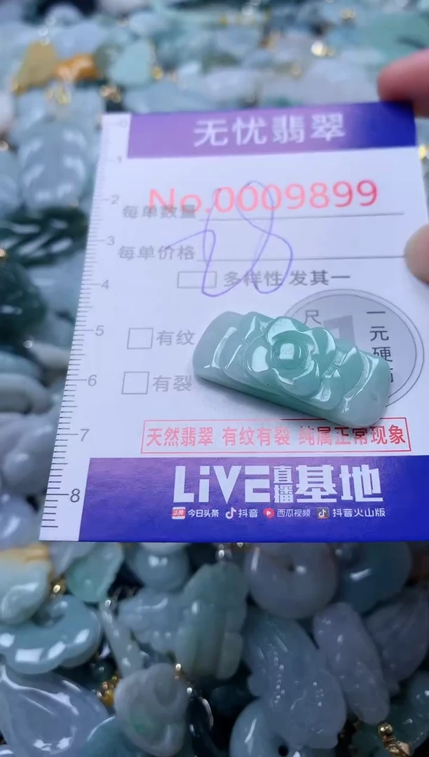 翡翠未镶嵌吊坠(不含链)9899