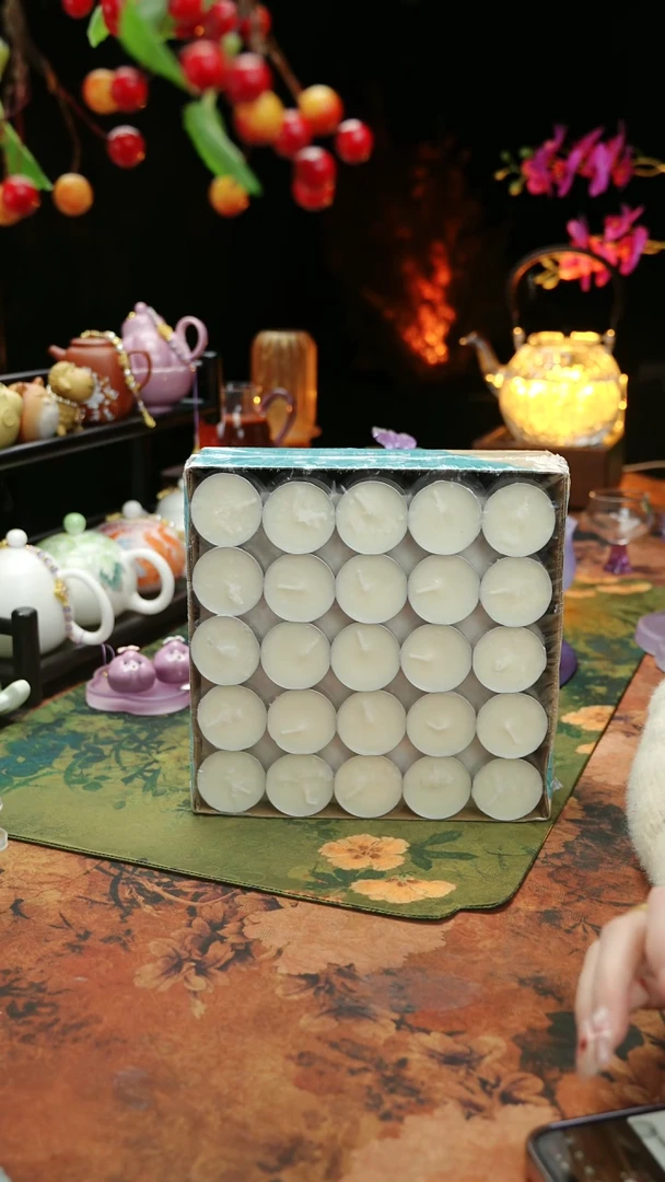 【闪购商品】植物蜡烛4小时100颗茶蜡烛