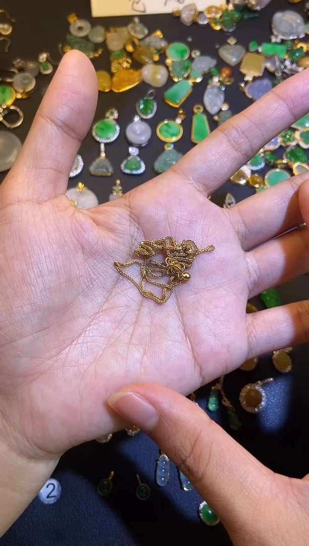 吊坠(不含链)银S925镶嵌翡翠居***_1