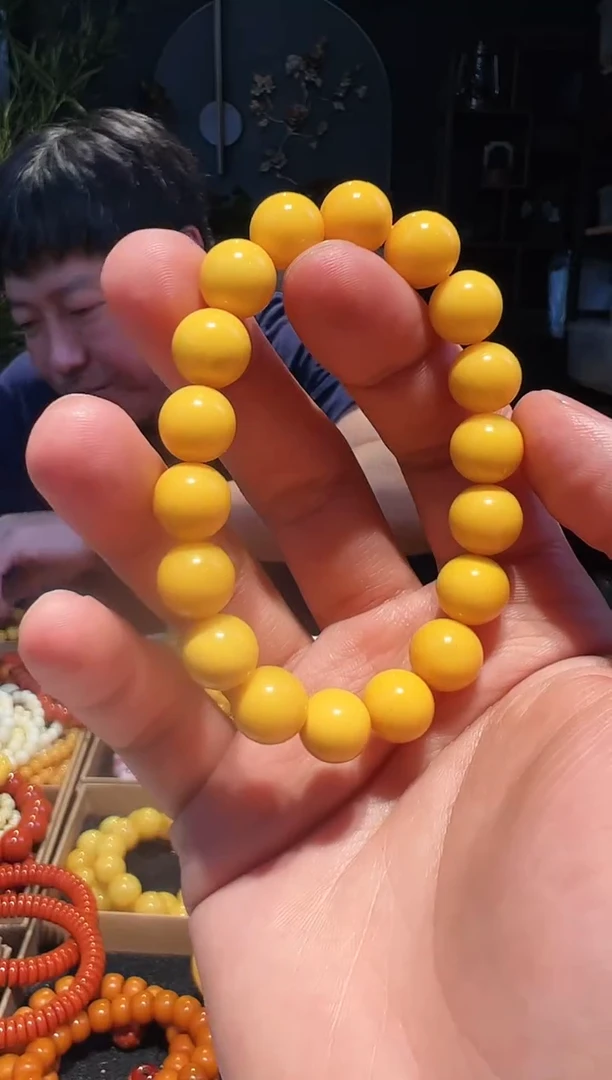 未镶嵌蜜蜡手链11+单圈