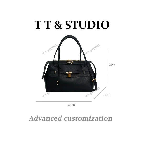 【TT Studio】CF-3294-黑色 RAIN.CUN简约腋下斜跨轻奢女包