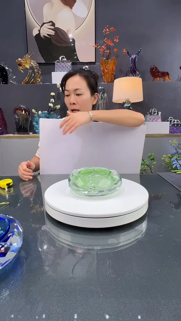 琉璃水晶琉璃花瓶1个