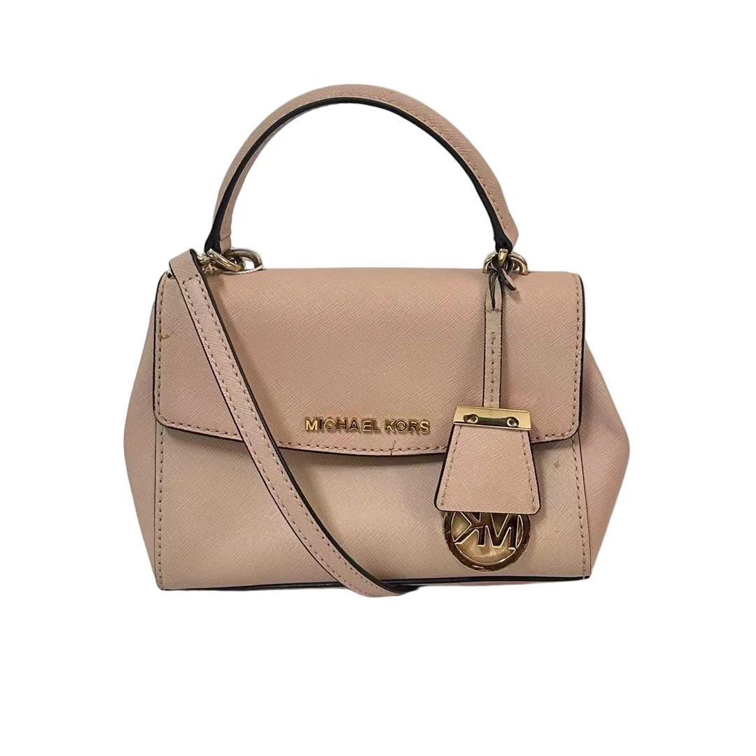 95新 MICHAEL KORS/迈克高仕 粉色斜挎包  Y-50412-A