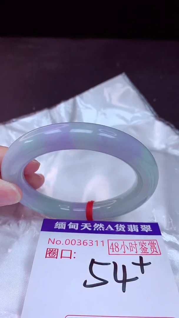 未镶嵌手镯翡翠54（48小时鉴赏期 ）
