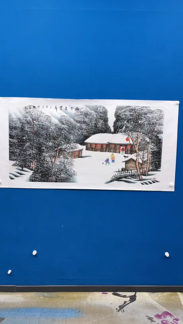 【闪购商品】国画张-四尺雪景/无框/W