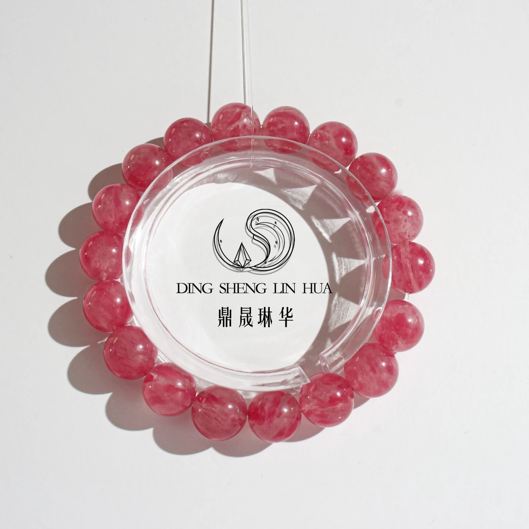 蔷薇石樱花雨单圈女款水晶手串手工