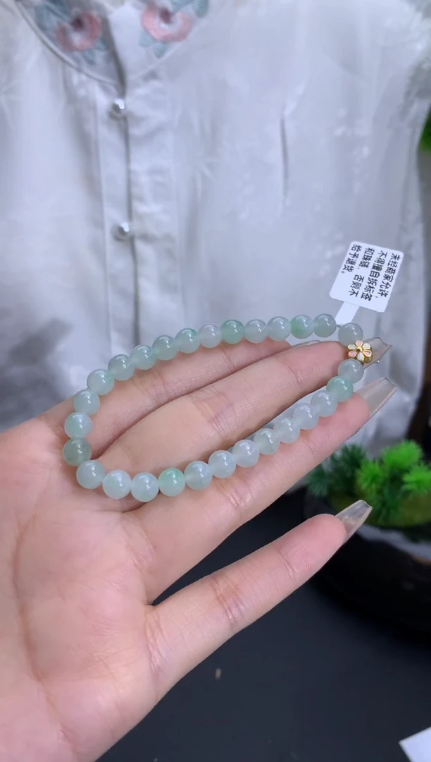 【闪购商品】翡翠手链未镶嵌卡6.2mm