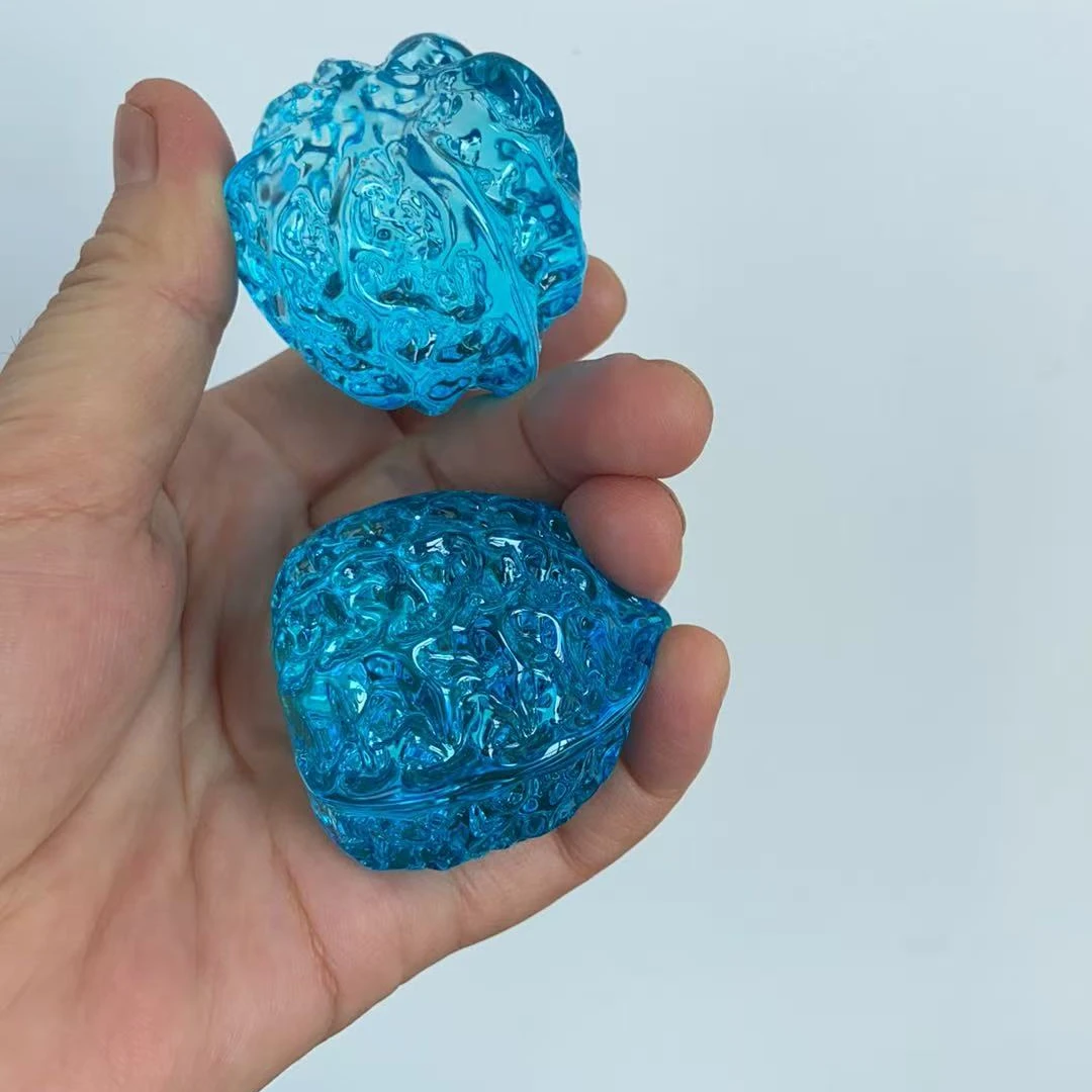 彩色手盘核桃玩具工艺品