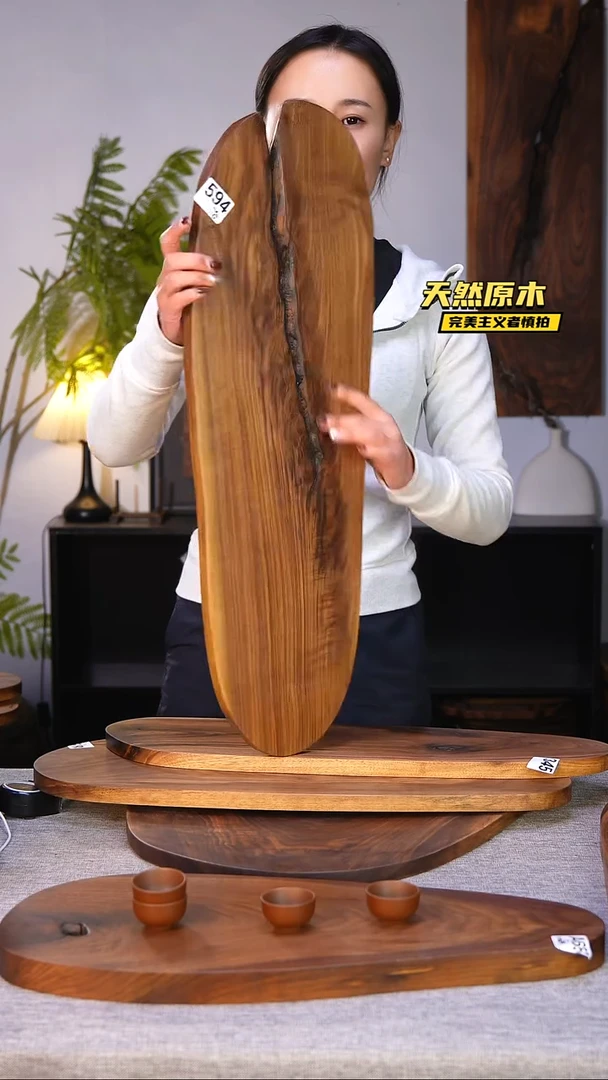 木北美黑胡桃原木.干裂疤结不属于商品质量问题完美主义者慎拍